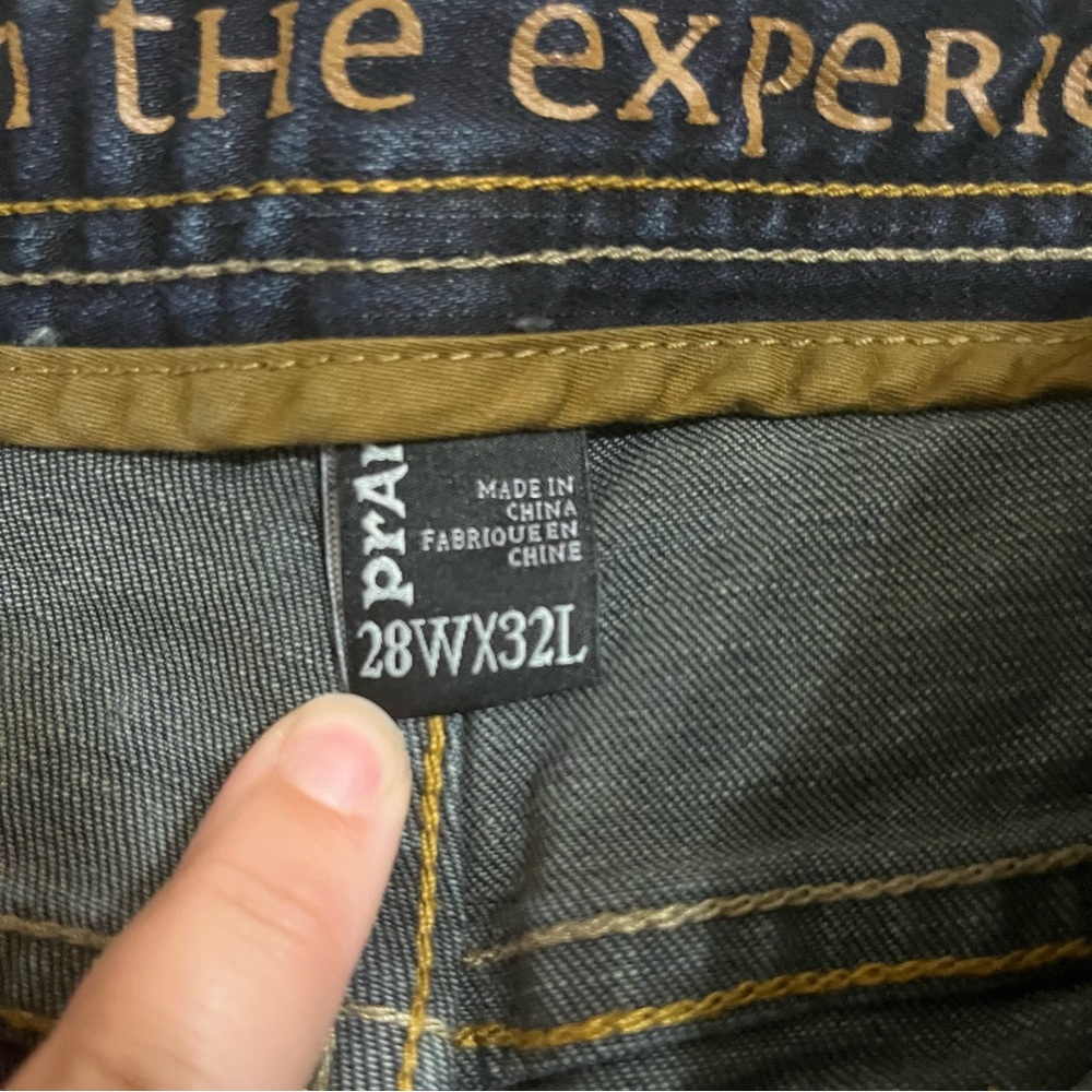 prAna Axiom Jeans‎ Men's 28X34 Blue Denim Dark Wash Outdoors Casual Hiking - Picture 5 of 11